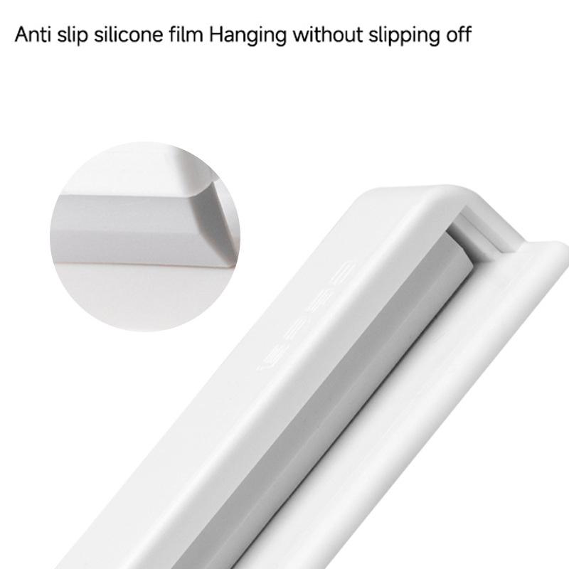 Wandmontierter Zahnpastahalter mit großer Kapazität, Badezimmer Aufbewahrungsregal ohne Bohren Selbstklebend Manueller Quetscher Hänger