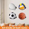 Metal Baseball Display Rack Wall Mount, Multifunctional Ball Storage Holder for Living Room, Garage, Dorm, Kids Room