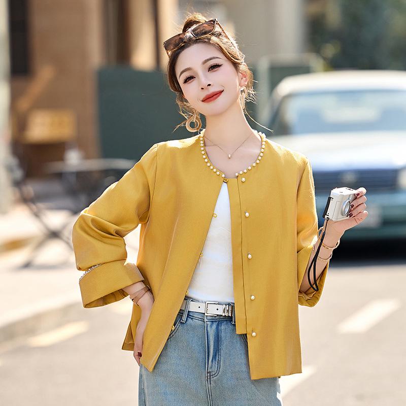 

2025 Spring Chinese Style Women s Round Neck Petite Top - New Fashion XL (130-140 Jin)