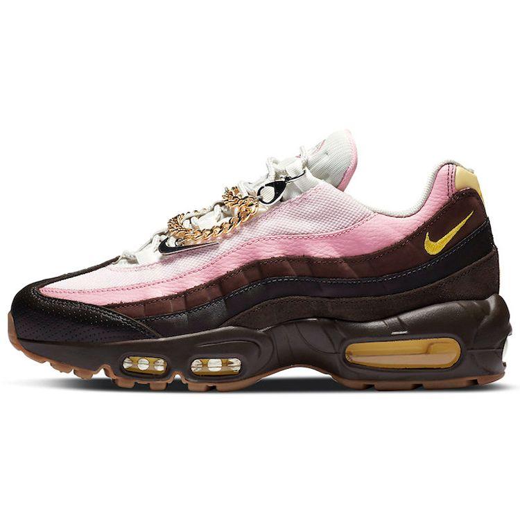 

Женские кроссовки Nike Air Max 95 Cuban Link Pink Velvet-Brown Opti-Yellow CZ0466-200