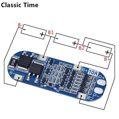 3S 10A 11.1V 12V 12.6V Lithium Battery Charger Protection Board Module for 18650 Li-ion Battery Cells BMS 3.7V
