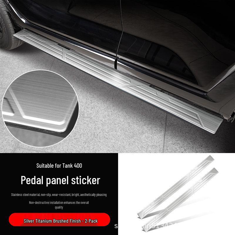 Anti-Slip Side Step Stickers & Door Sill Protectors for Tank 400Hi4t Modification.