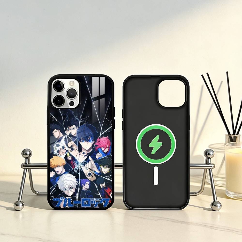 Blue Lock Anime Phone Case For iPhone17,16,15,14,13,12,11 Plus,Pro Max Magnetic For Magsafe Wireless Charging