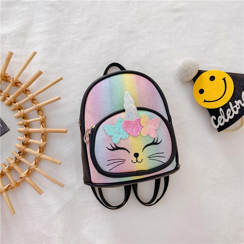 Adorable Korean Style Children's Backpack Cute Cartoon Print For Kids School Use