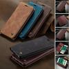 Leather Magnetic Flip Case for IPhone 15 16 14 13 12 11 Pro Max XS XR Mini Wallet Card Holder Cover for IPhone 8 7 Plus 5S SE