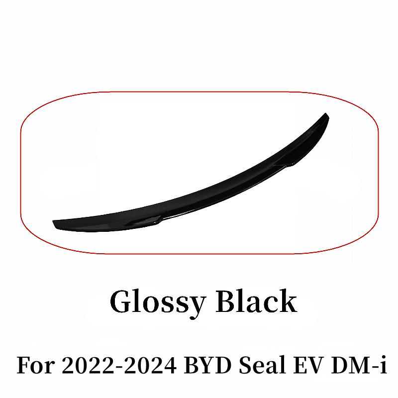 For 2022-2024 BYD Seal EV DM-i Black Carbon Car Rear Trunk Lid Ducktail Spoiler Wings Exterior Tuning Accessories Part