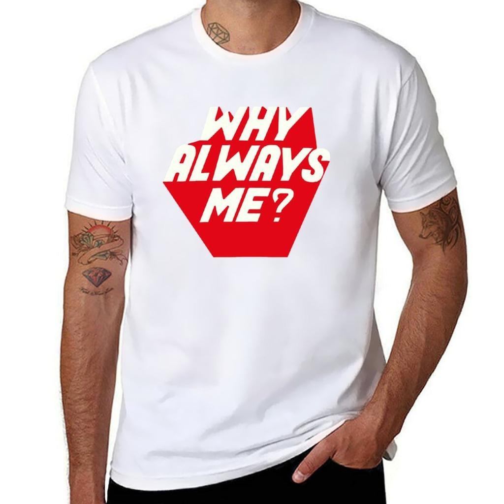 Why Always Me Tshirt Basic Solid Color Short Sleeve Cotton Top