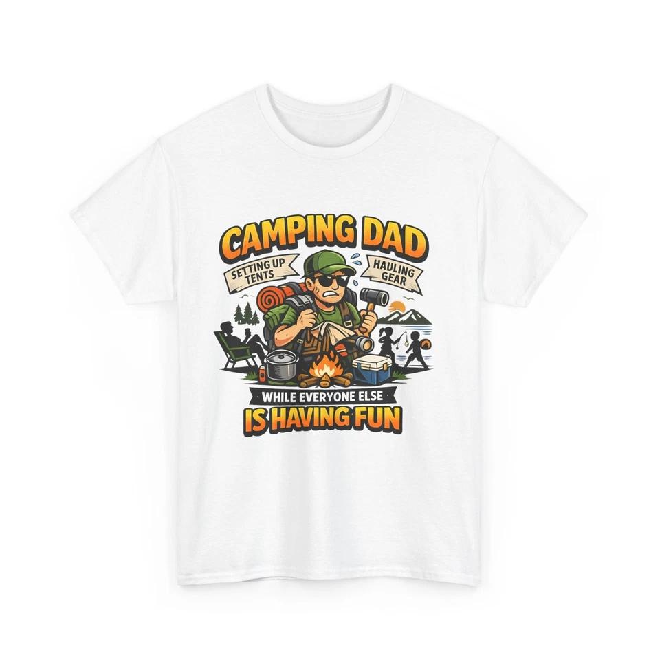 Camping Dad T-Shirt | Camping Dad Graphic Tee, Outdoor Camping Shirt 2XL