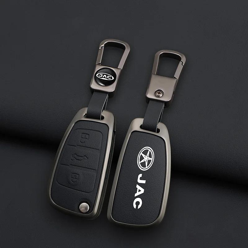 Zinc Alloy Auto Key Fob Cover Case Housing Bag Fit For Jac S2 Refine S3 S4 S5 S7 R3 A5 7 T40 S5 X4 R3 Sei 3 Accessor