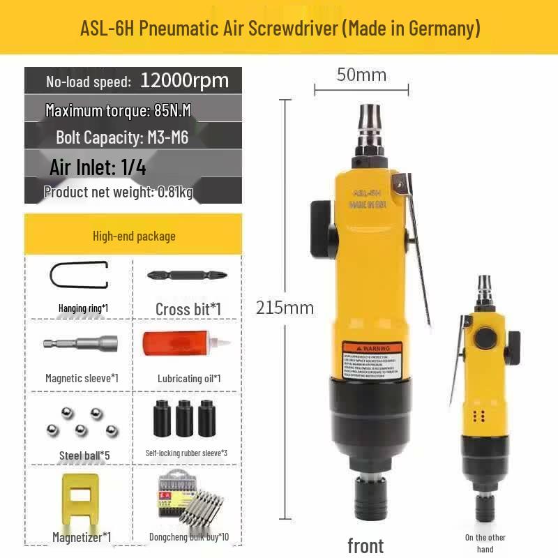 OLOEY Woodworking Pneumatic Screwdriver CN plug (adapter included)