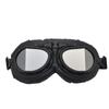 Vintage Goggles Harley Style Silver Frame Copper Motorcycle Windproof Protective Eyewear Retro Goggles For Karting Riding And Biking