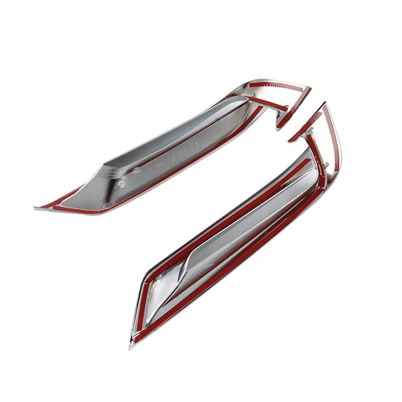 Car Chrome Silver Front Bumper Lower Cover Trim Fog Light Frame For Honda HRV HR-V