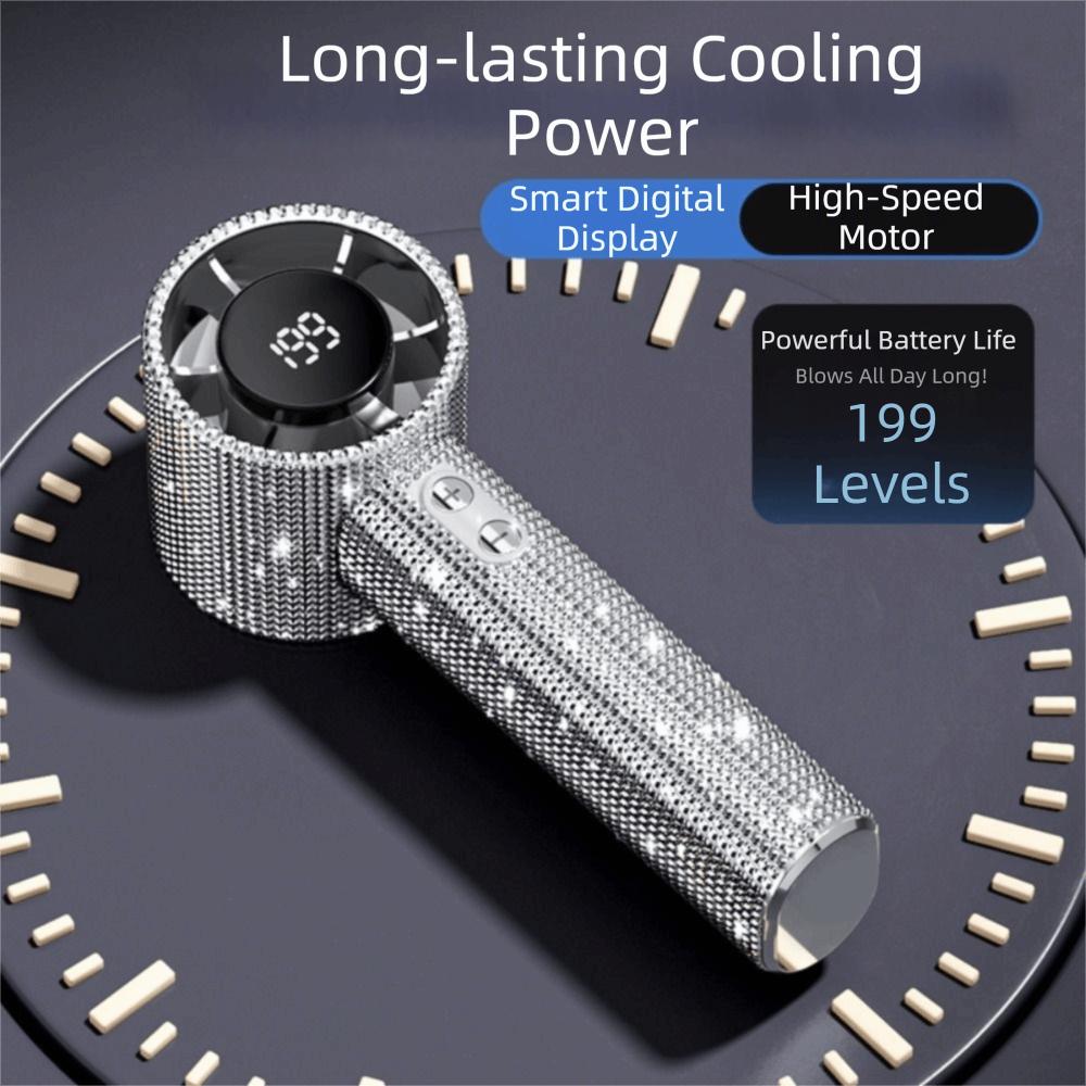 Small Size Handheld Personal Fan Cute Design LED Personal Fan Mini Portable Fan Portable Use