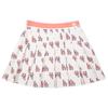 New MLB Los Angeles Dodgers Casual Short Skirts Women's Cream 3FSKM0133-07CRS