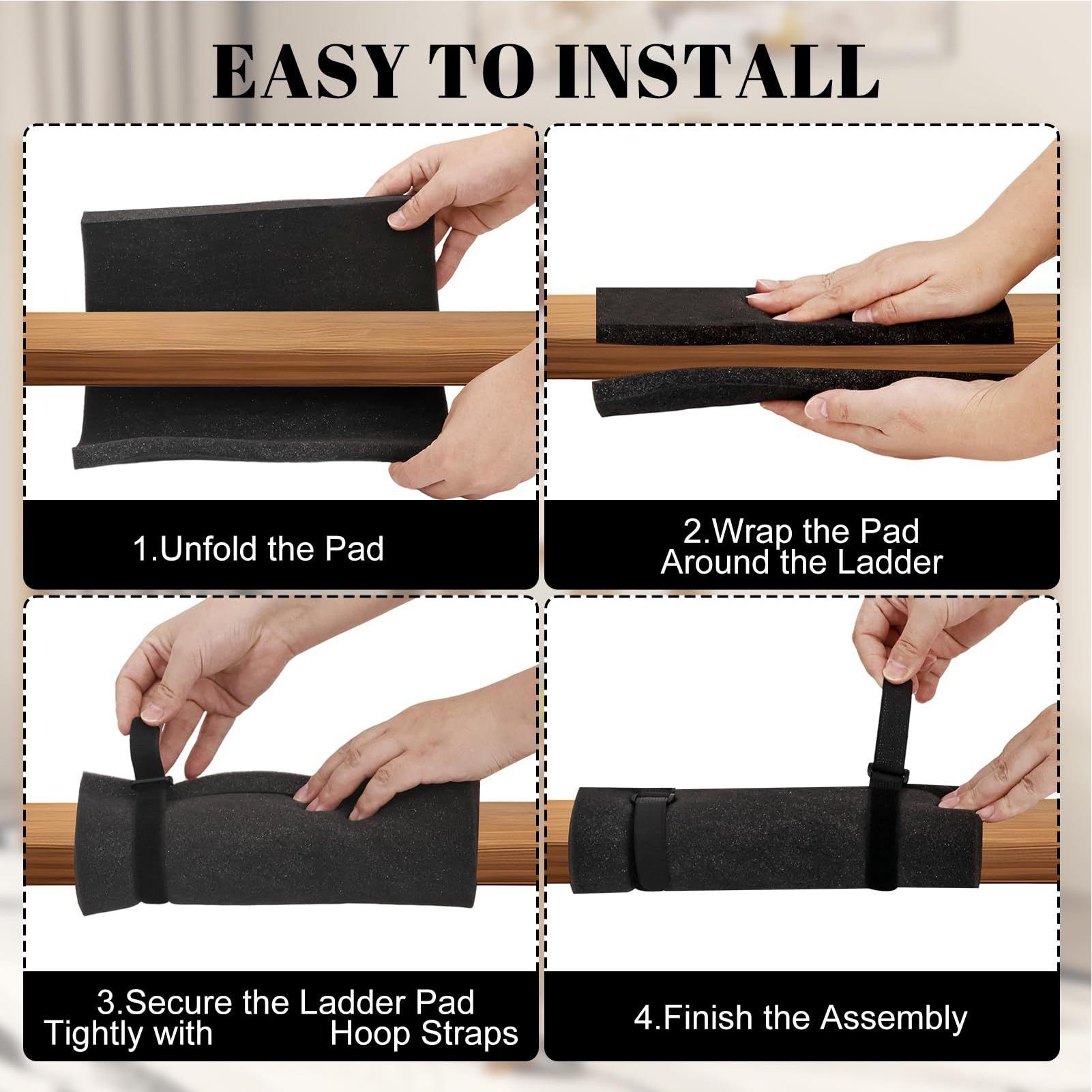 

Bunk Bed Ladder Pads 5 Pieces Anti-Slip Mat Loft Bed Ladder Pads With 10 Adjustable Hoop Straps For Dorm College RV Kids Room China Mainland