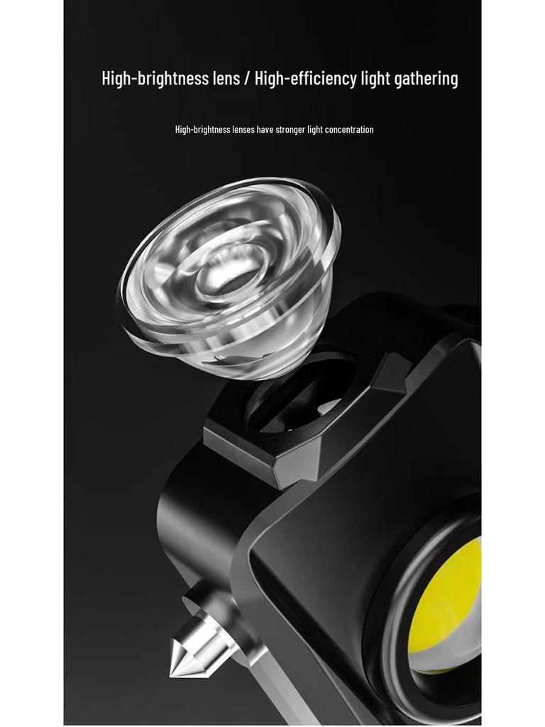 Multifunctional Car Hammer and Super Bright Flashlight for Emergency and Auto Maintenance