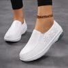 Women's Nurse Sneakers Clogs - Summer Flat Walking Shoes Soft Non-Slip Hospital Work Footwear for Female Health Professionals