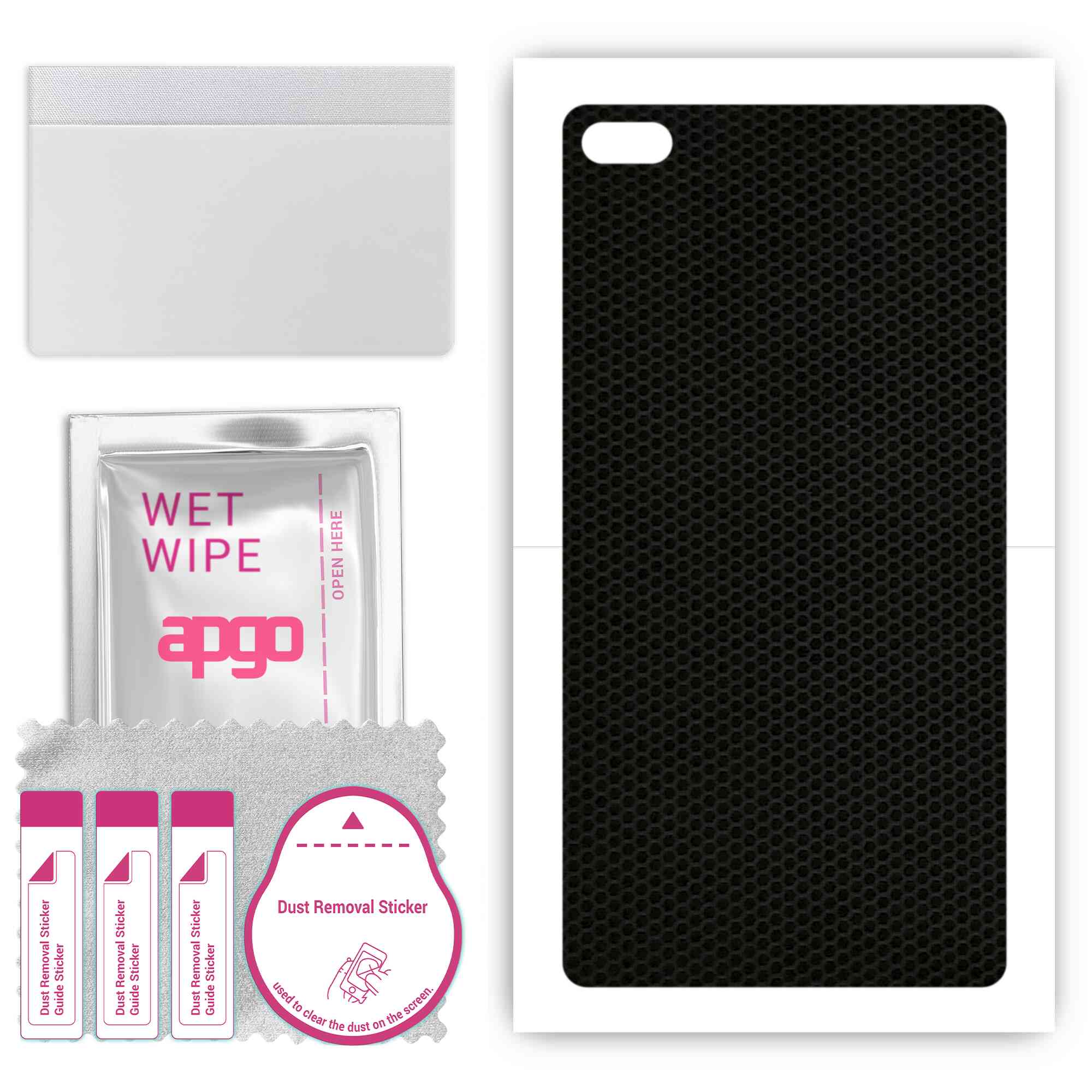 

apgo skin sticker film foil vinyl for the BACK compatible with Lenovo Tab 7 Essential, scratch-resistant, easy to install - Matrix