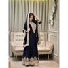 Rochie de prânz specială de festival cu broderie bogată și aplicații cu paiete, set cu dupatta