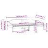 VidaXL Cadre de lit 90x200 cm bois de pin massif, meuble de chambre à coucher, sommier, lit en bois, lit, lit simple, cadre 850914