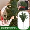 Artificial Simulation Green Plants Christmas Norkford Needles Christmas Fake Plants Decoration  Leaf Tree Cuttings