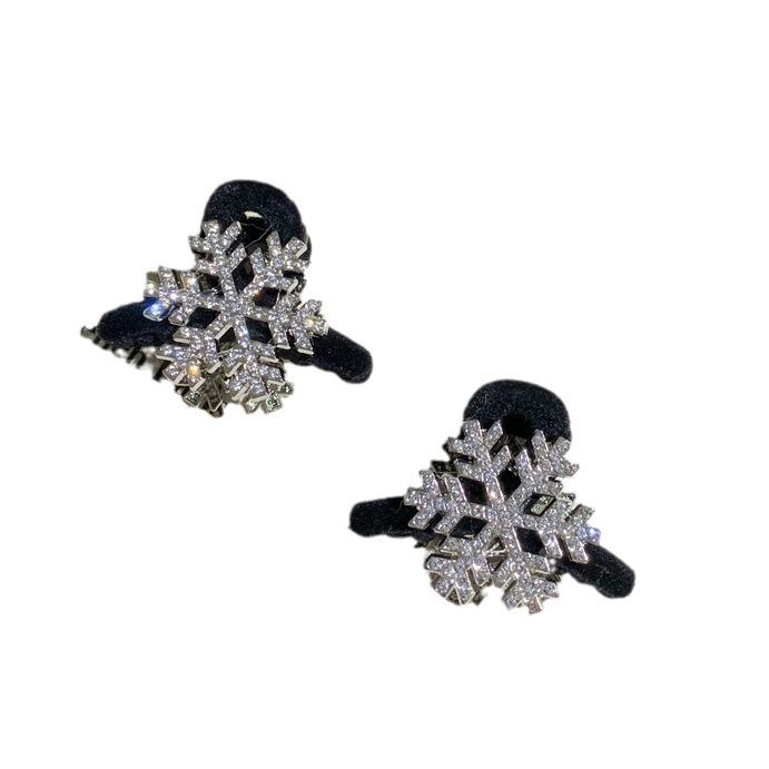 Eleganter Strass Schneeflocken Haarclip für Pony und Hochsteckfrisuren