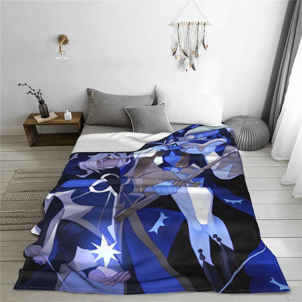 Shadow Milk Cookie Run Kingdom Blankets Flannel All Season  Breathable Warm Throw Blankets for Bedding Bedroom Plush Thin Quilt