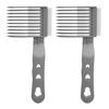 2Pcs Barber Fade Comb Professional Positioning Blending Curved Hair Clipper Comb Home Salon Hairdresser Men Hair Cutting Comb Barber