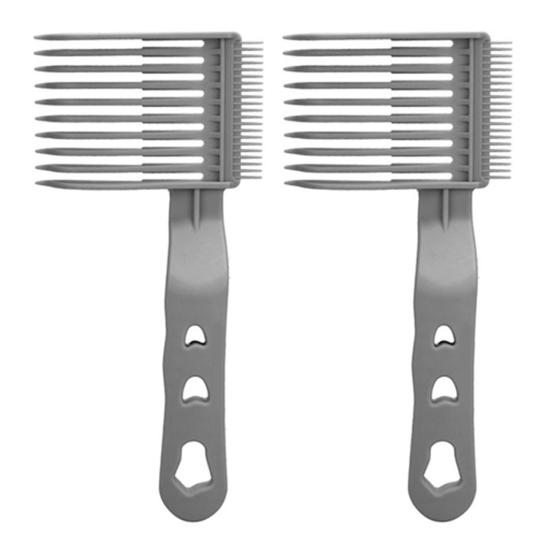 2Pcs Barber Fade Comb Professional Positioning Blending Curved Hair Clipper Comb Home Salon Hairdresser Men Hair Cutting Comb Barber