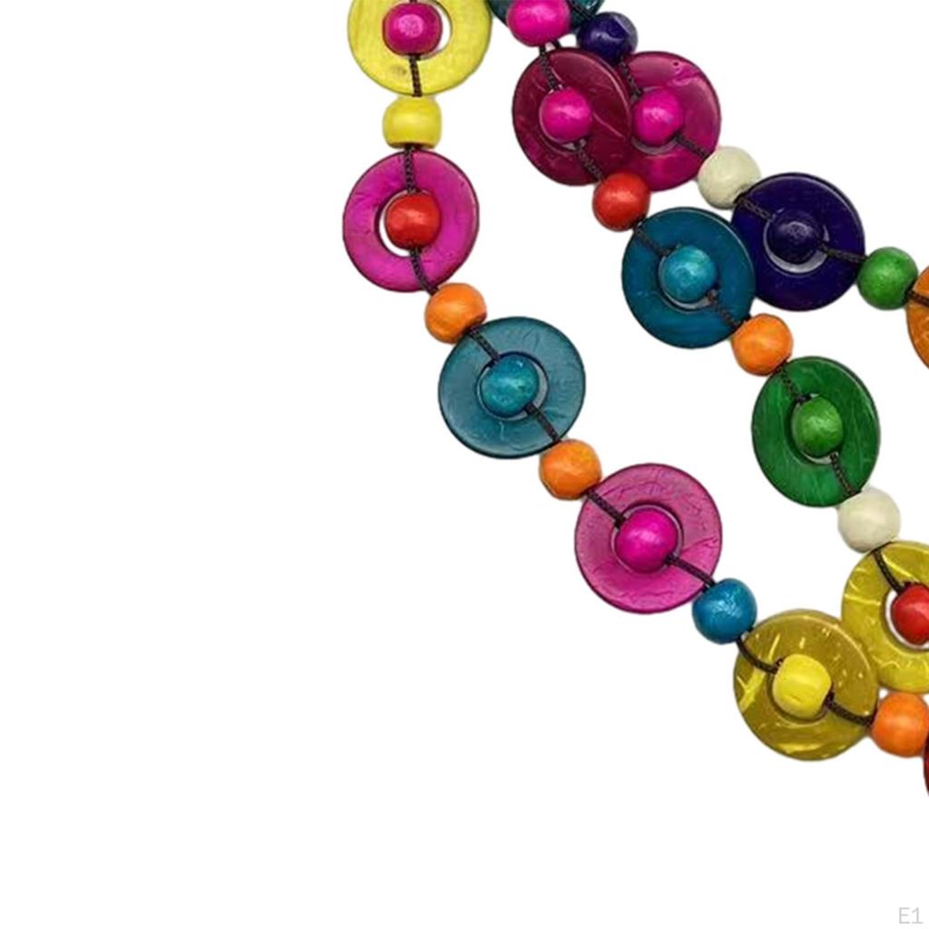 Bohemian Necklace Fashion Wooden Beaded for Women Party Birthday