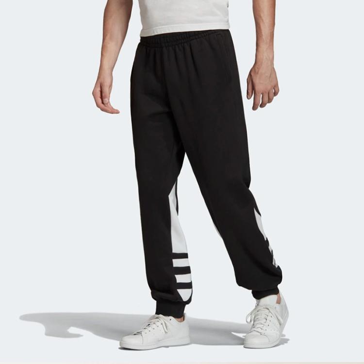 adidas Big Trifoil Sweat Pants Black/White Men Streetwear FM3756