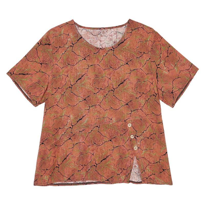 Women's Plus Size Printed 2-Piece Set – Casual Summer Outfit (XL-5XL)