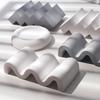Gypsum Soap Dish With Quick Dry Design Wavy Shape Modern Decors Jewelry Display Rack For Sink Countertop Shower