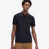FRED PERRY [M3600] Twin Tip Fred Perry Shirt - Black/Shaded Stone Afpm2433600-Q27