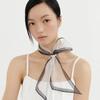 [Gift Wrapping]Silk Organza Aura Scarf - Ivory Black