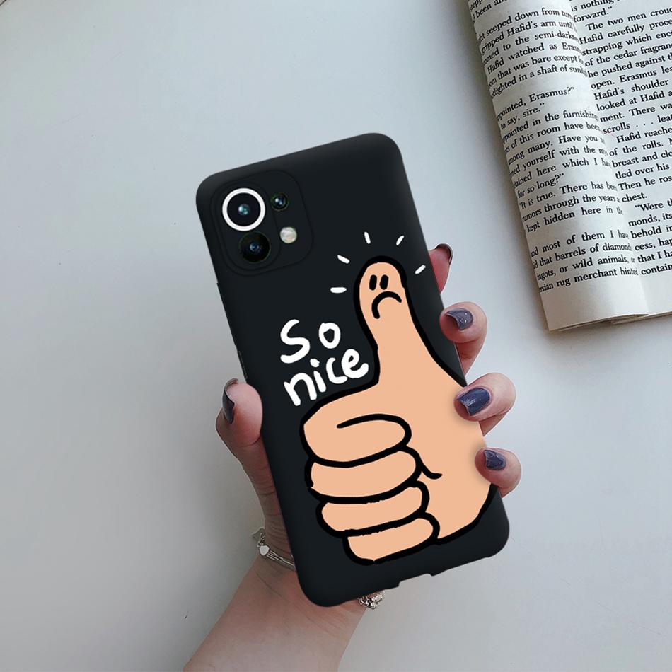 For Xiaomi Mi 11 Lite 5G NE 11i 11T Pro Case Cute Cat Love Heart Bumper Cover For Xiaomi Mi 11 11i Mi11 Lite 11t Pro 5G NE Case