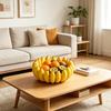 3D Printed Banana Shape Fruit Bowl Funny Decorative Fruit Plate Desktop Key Bowl for Home Kitchen Dining Room