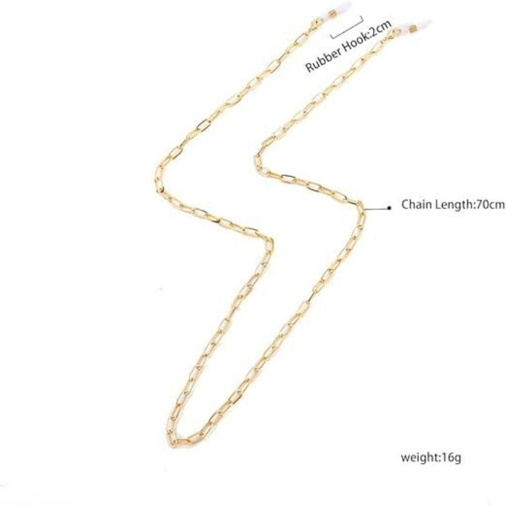 Fashion Metal Glasses Chain Anti-loss Hanging Neck Eyeglass Holder Anti Drop Nonslip Eyeglasses Strap Women Men