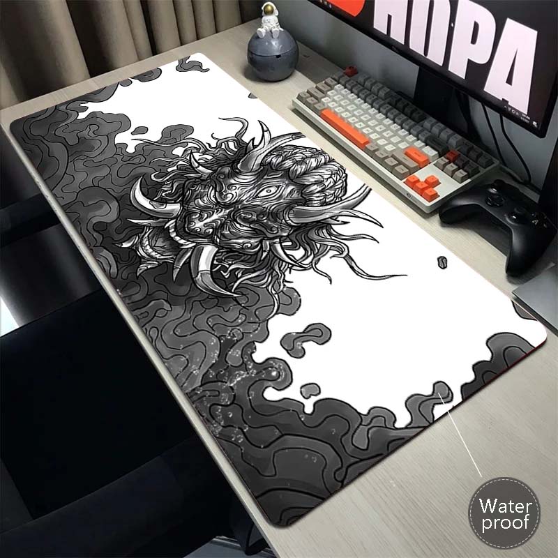 Gaming Esports Mouse Pad Universal Desktop And Laptop Computer Anime ONI Girl Black Office Rubber Anti Slip Pad