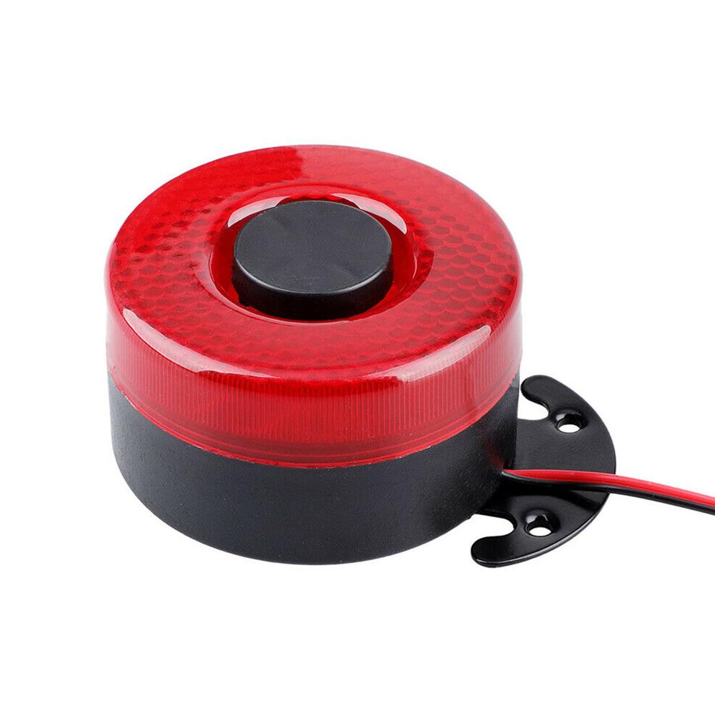Rückfahrwarner Hupe Zubehör Piepton Modifizierte Teile Kunststoff Rot&Schwarz Ersatz Mit LED-Licht 12-24V