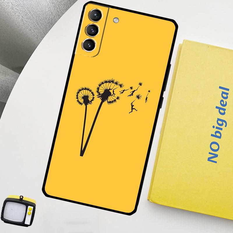 Dandelion Phone Case For Samsung Galaxy S25 S24 Ultra S20 S21 S22 S23 Plus S9 S10 S24 FE S25 FE Cover