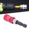 Red Stainless Steel Screwdriver Bit Holder 1Celsius4-Inch Quick Release Magnetic Extension Rod
