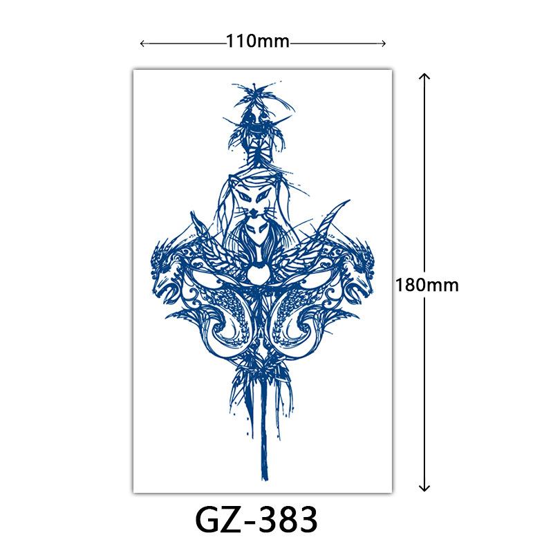 Kräuter-Tattoo-Aufkleber, Saft-Tattoo-Aufkleber, Englischer Buchstabe Semi-permanente Tattoo-Aufkleber Tattoo