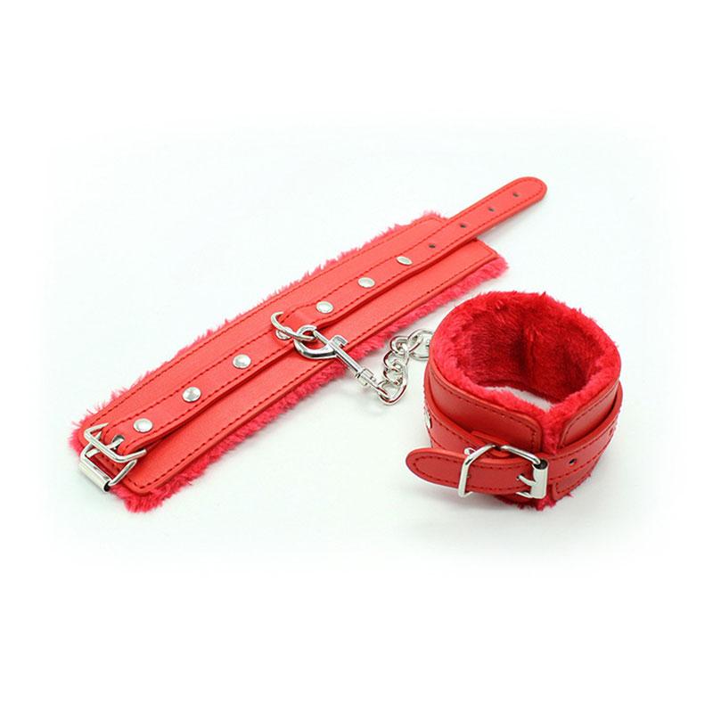Sexleketøy For kvinner Par Håndjern Hals Ankelmansjetter BDSM Bondage Begrensninger Slavestropper Voksenspill Erotisk Sexy
