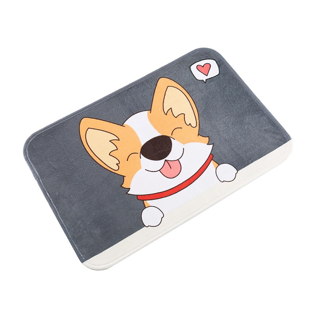 Cartoon Non-slip Mat Household Water Absorbent Carpet Multifunctional Velvet Carpet Type 3
