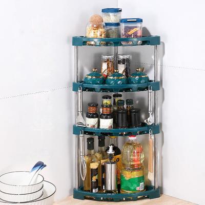 1 set di ripiani per la cucina in acciaio inossidabile, organizer per riporre gli angoli della cucina, scaffale staccabile per la casa