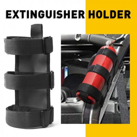 Car Roll Bar Fire Holder Mount Extinguisher Bracket Adjustable For Jeep Wrangler