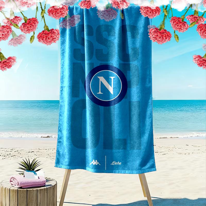 Ręcznik plażowy z nadrukiem Napoli, Duży miękki szybkoschnący ręcznik na plażę, kemping, basen