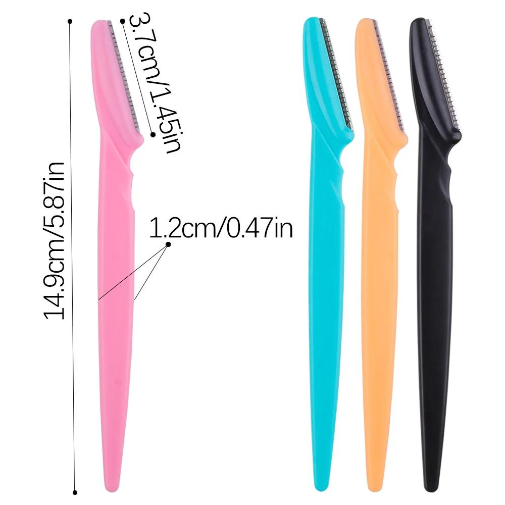 3Pcs Eyebrow Trimmer Face Blade Shaver for Women Eye Brow Epilation Hair Removal Cutters Safety Cutting Beauty Makeup Tools