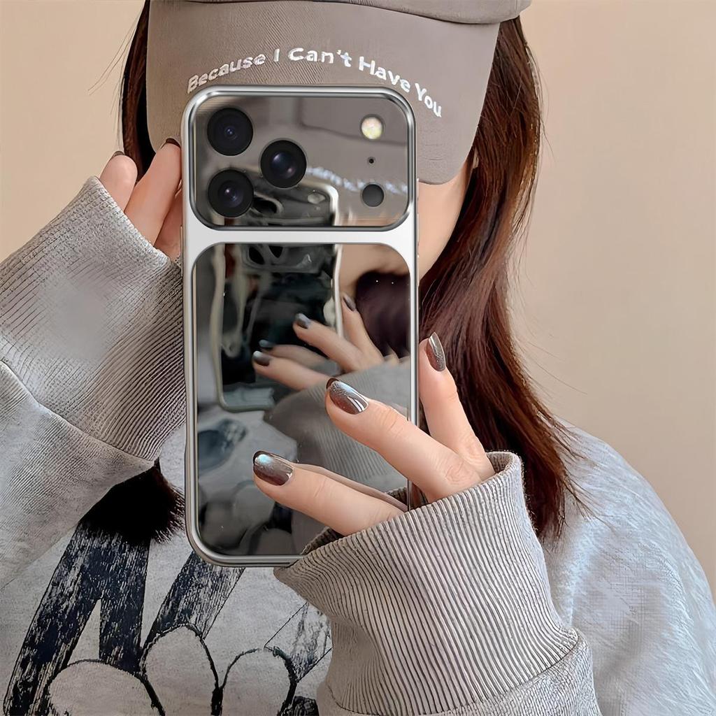 Case for iPhone 17 Pro Trending Big Window Cover Mirror Phone Casing